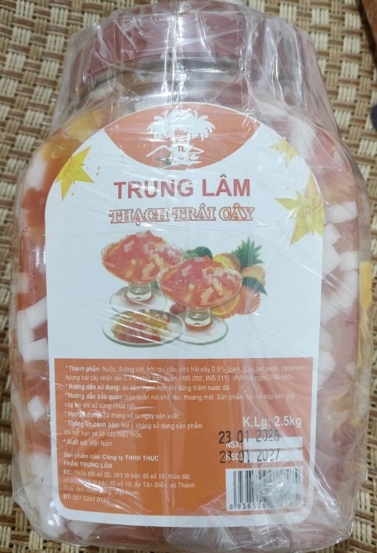 Thạch Trái Cây Trung Lâm 2.5kg